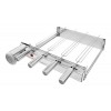 Churrasqueira grill baixo giratório 4 espetos inox Svft