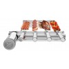 Churrasqueira grill baixo giratório 4 espetos inox Svft