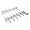 Churrasqueira grill baixo giratório 6 espetos inox Svft