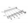 Churrasqueira grill baixo giratório 6 espetos inox Svft