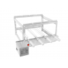 Churrasqueira Tijolinho gril inox 4 espetos svft motor quadrado