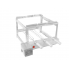 Churrasqueira Tijolinho gril inox 3 espetos svft motor quadrado