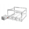 Churrasqueira Tijolinho gril inox 4 espetos svft motor quadrado