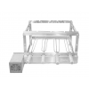 Churrasqueira Tijolinho gril inox 4 espetos svft motor quadrado