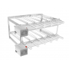 Churrasqueira Tijolinho gril inox 11 espetos svft motor quadrado