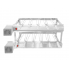 Churrasqueira Tijolinho gril inox 11 espetos svft motor quadrado