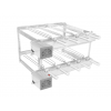 Churrasqueira Tijolinho gril inox 9 espetos svft motor quadrado