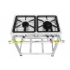Fogão Industrial Inox 2 Bocas Baixa Pressão Iron