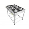 Fogão Industrial Inox 6 Bocas Caulim Ferro Fundido