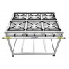 Fogão Industrial Inox 6 Bocas Caulim