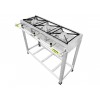 Fogão Industrial Inox 3 Bocas Caulim
