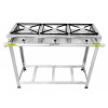 Fogão Industrial Inox 3 Bocas Caulim