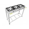 Fogão Industrial Inox 3 Bocas Caulim Iron