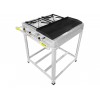 Fogão Industrial Inox 2 Bocas chapa Caulim 