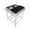 Fogão Industrial Inox 2 Bocas chapa Caulim Iron