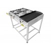 Fogão Industrial Inox 4 Bocas chapa Caulim