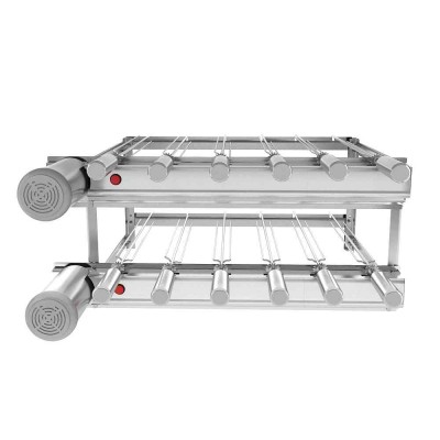 Churrasqueira Giratória  12 espetos Inox Bivolt Dupla