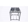 Fogão Industrial Inox 4 Bocas Baixa Pressão queimador duplo Iron