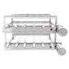 Churrasqueira Giratória 12 espetos Inox Bivolt Triplo