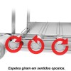 Churrasqueira Giratória  7 espetos Inox Bivolt Dupla