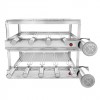 Churrasqueira Giratória 9 espetos Inox Bivolt Triplo