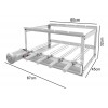 Churrasqueira gira gril inox 5 espetos SeveFort motor quadrado